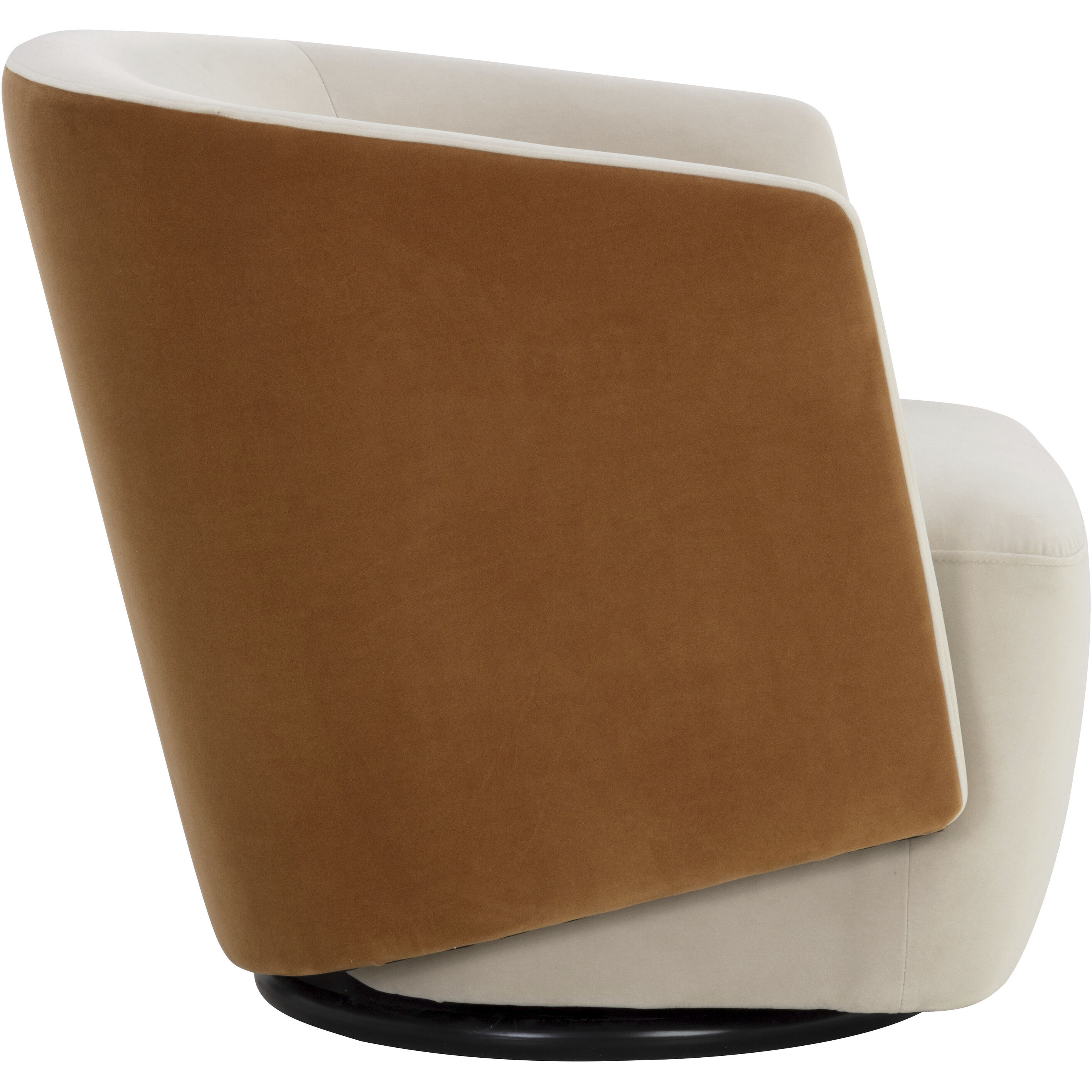 Sarina Meg Taupe / Meg Gold Swivel Lounge Chair, Swivel